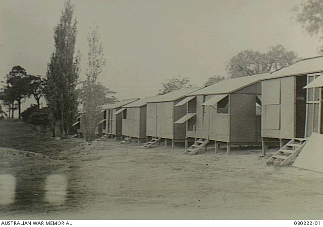 Sleeping huts at Oatlands Golf Links used by Headquarters, Parramatta. January 1945