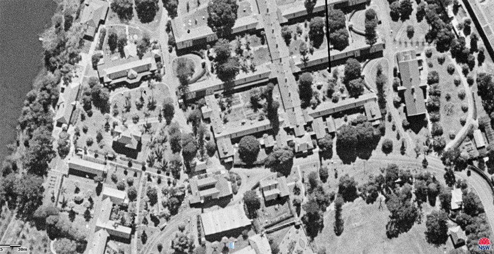 North Parramatta Cumberland hospital gardens 1943, State Archives Six Maps Project