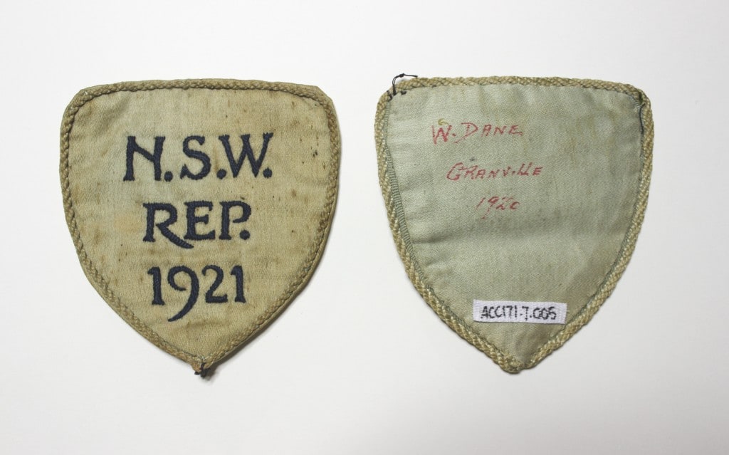 Granville District Soccer and Football Club Cloth Badges [ACC171.007.005] Source: Parramatta Heritage Centre