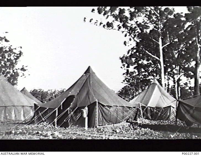Tent site at Australian Women's Army service barracks, Oatlands, Parramatta 1945-06