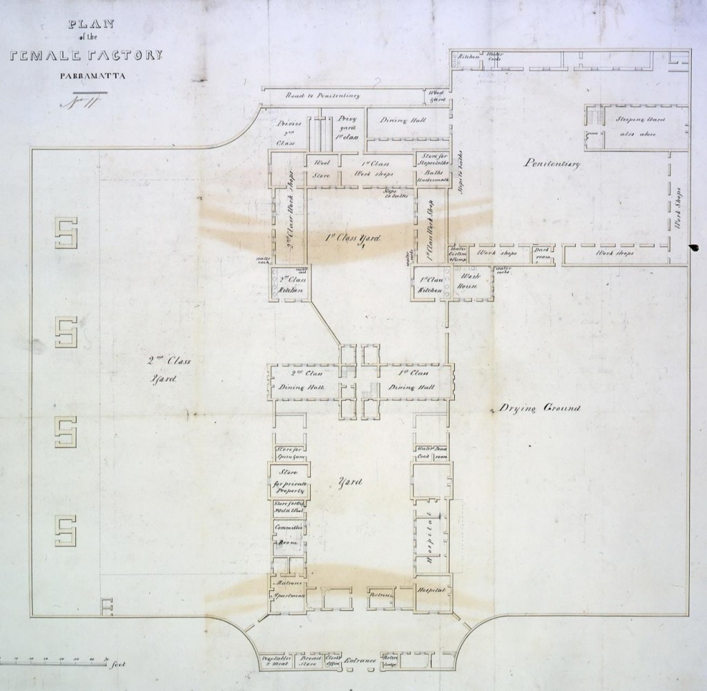 Plan of Female Factory, William Buchanan 1833