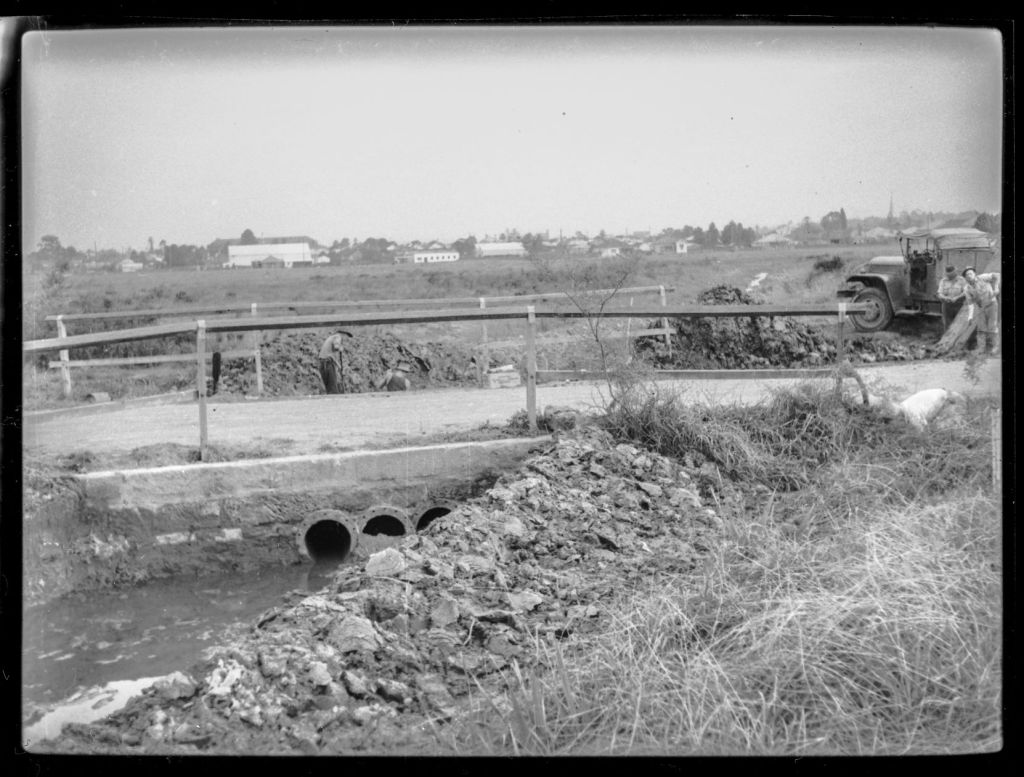 Culvert Street - Parramatta Ward. Circa 1950s. (from PRS111: Photographic Negatives - Parramatta City Council Engineers' Department) City of Parramatta Archives: PRS111/077.