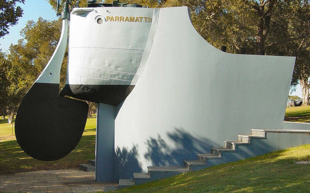 The HMAS Parramatta Memorials, One and Two.