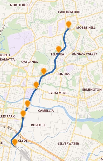 History of Carlingford to Clyde – T6 Rail Line