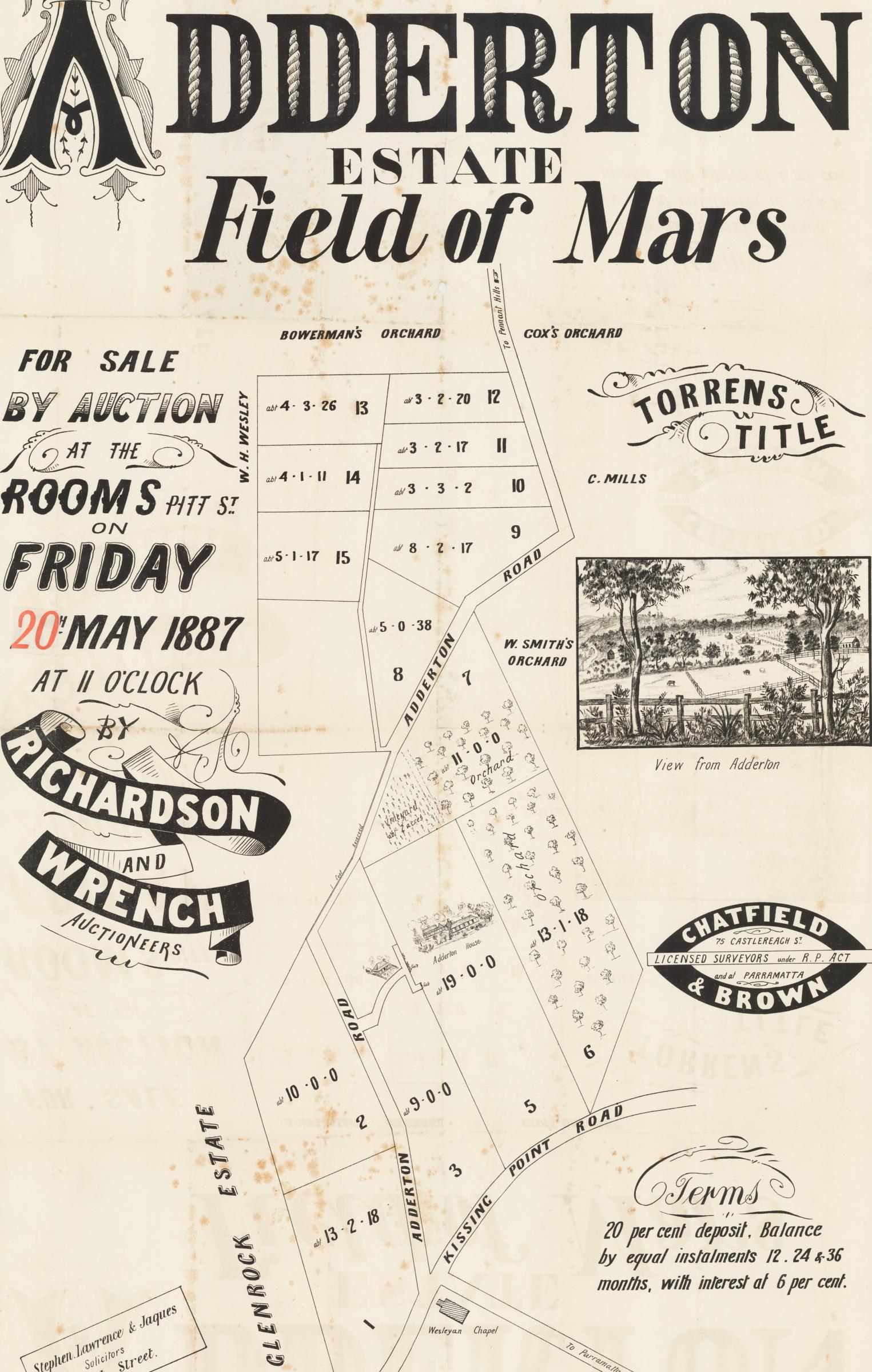 Dundas subdivision plans SLNSW 015 - Z/SP/D13/15