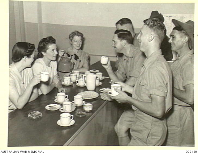 The interior of an Australian WW2 soldiers’ hut, similar to the one that opened in Parramatta in 1940. (Image: Australian War Memorial, Acc no. 002120)