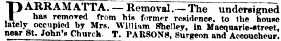 Dr Thomas Parson - removal