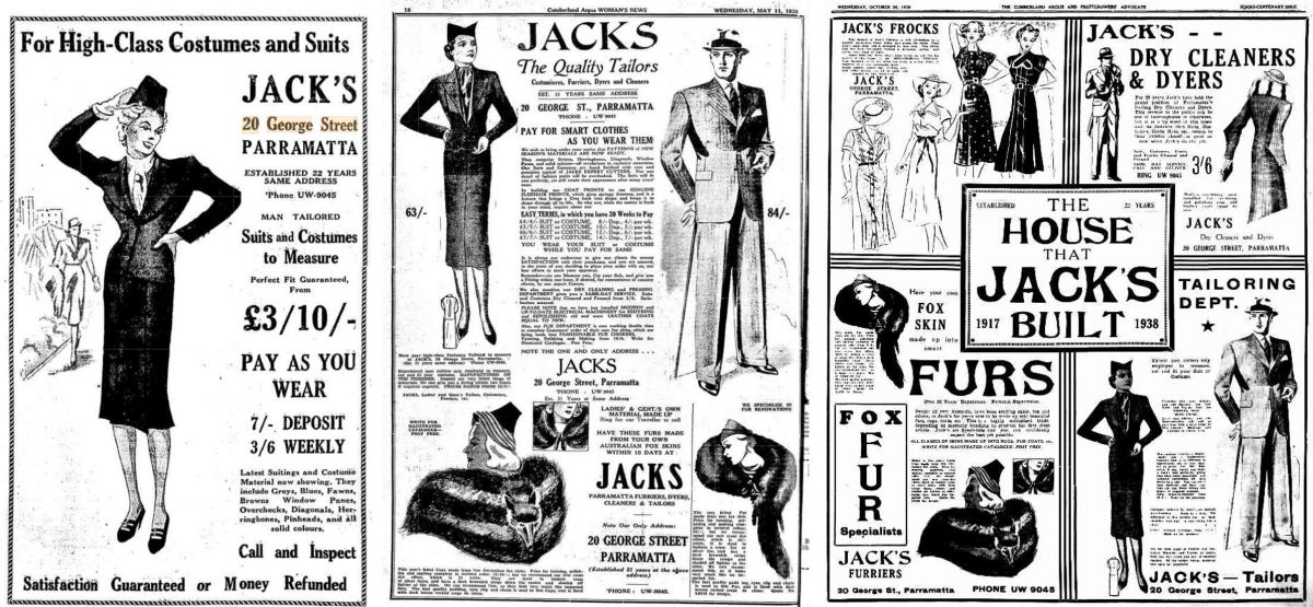 Advertisement from Jack's