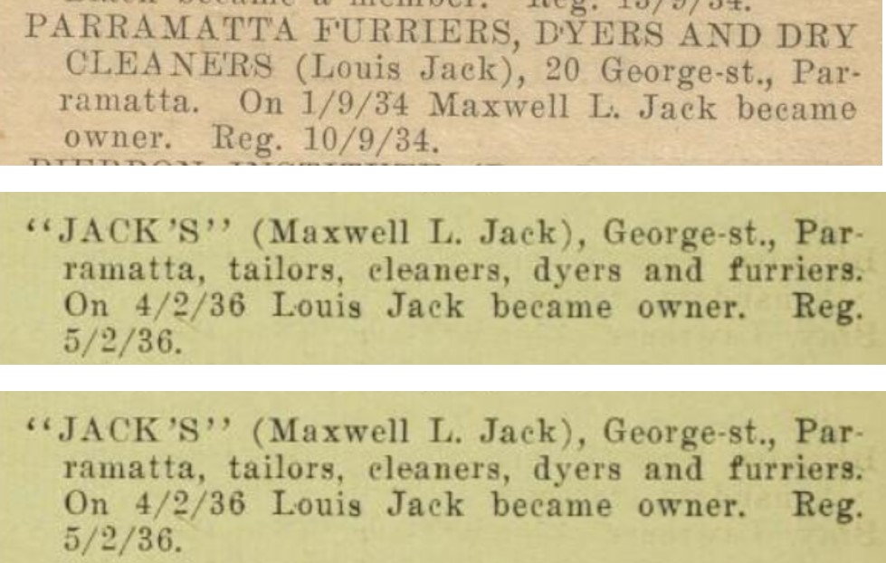 Maxwell Louis Jack's involvement in the family business