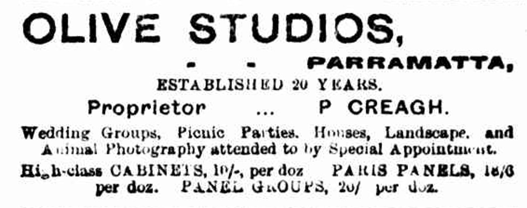 Olive Studios Parramatta advertisement