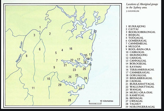 Aboriginal groups in the Sydney area