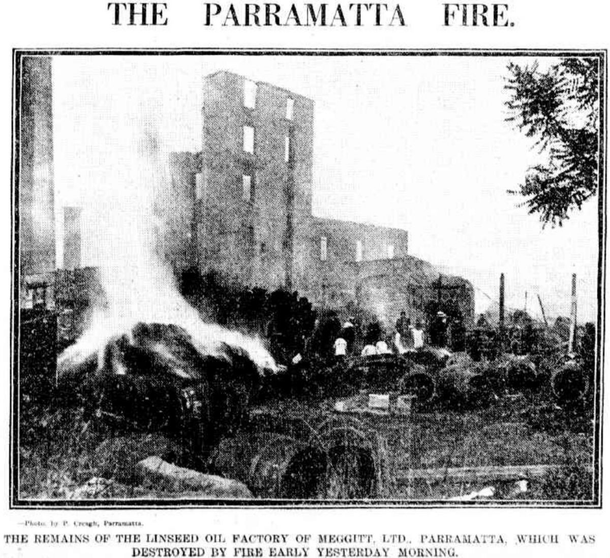 The Parramatta fire