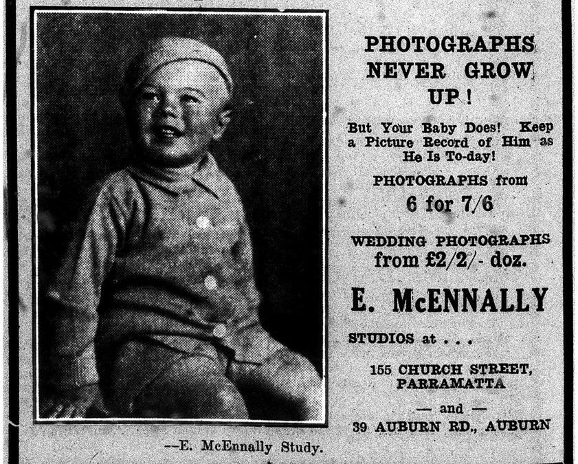 Eric McEnnally’s photo studio in Parramatta, 1933-c1970s
