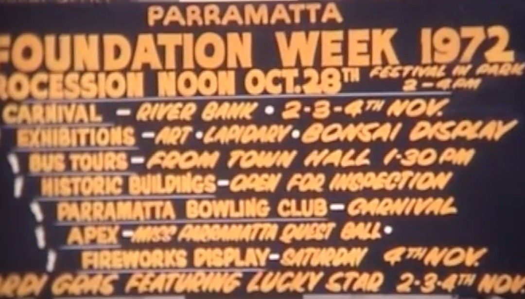 Foundation Week Parramatta 1972. Video