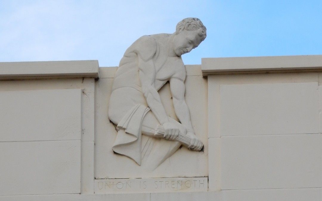 Bas Relief on the MLC Building Parramatta