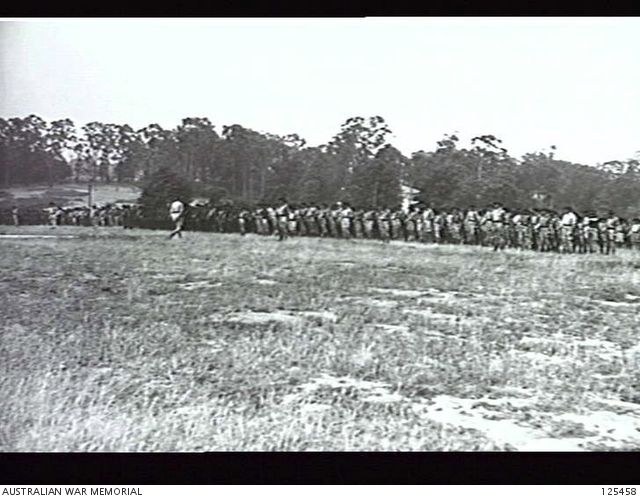 Members of the 19 Battalion Volunteer Defence Corps Awaiting Inspection.