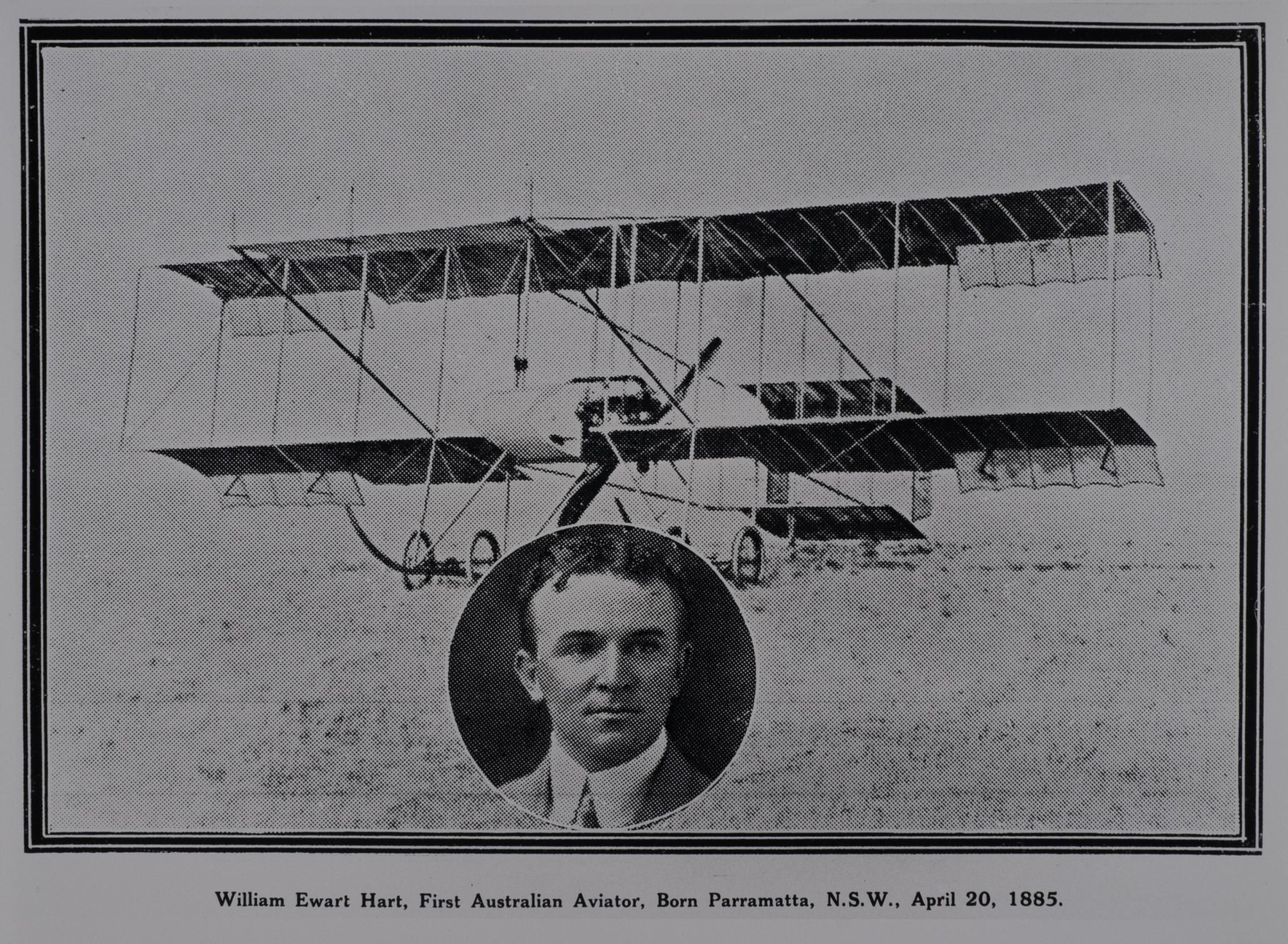 William Ewart Hart, first Australian aviator LSP00089
