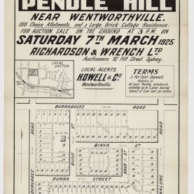 Pendle Hill Heights Estate, Pendle Hill subdivision plan (Source: Blacktown Memories, 2019)