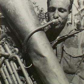 Private Colin Walter Gazzard of Parramatta, NSW, in New Guinea 30 May 1944. 