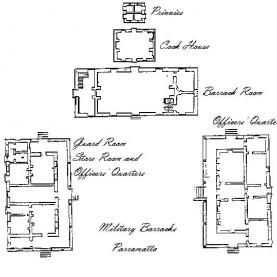 1820 plan of military barracks