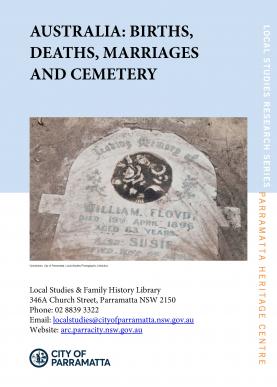 cover: Births deaths marriages and cemetary guide