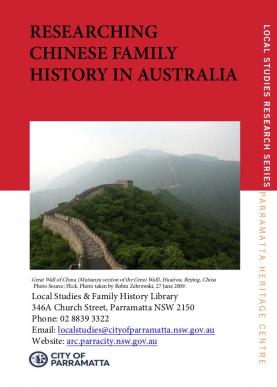 Researching Chinese family history in Australia