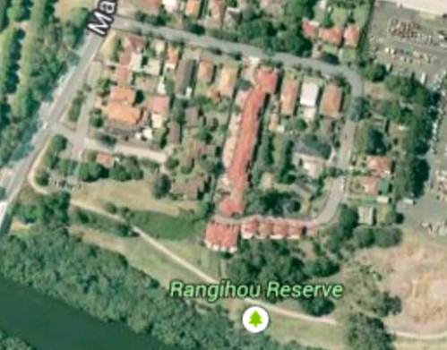 Original location of Rangihou, Macarthur and New Zealand Streets, Parramatta, Google maps, September, 2013
