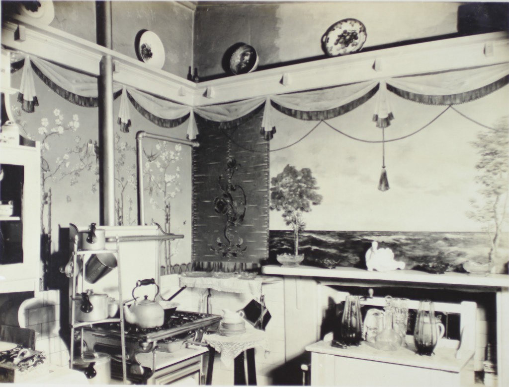 Interior of the kitchen, decorated by Faust, Parramatta Heritage Centre Collection