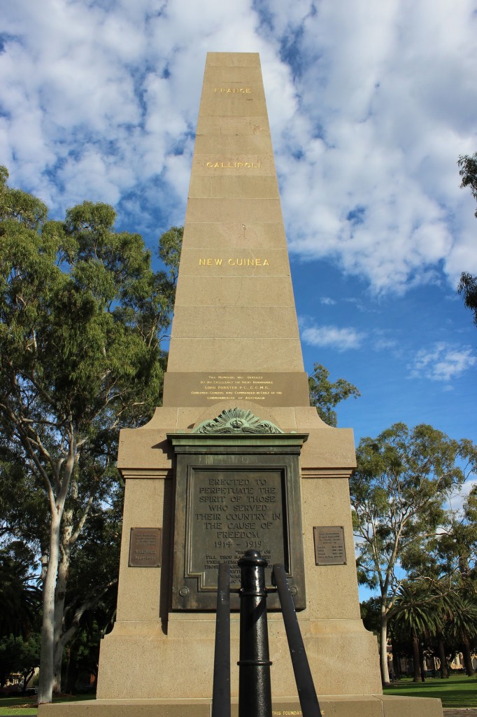 Prince Alfred Park Soldiers' Memorial, Parramatta. Photo - Peter Arfanis