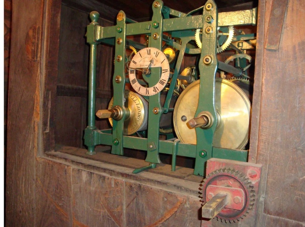 Turret Clock Mechanism, St John's, image courtesy of St John's Cathedral, 2015
