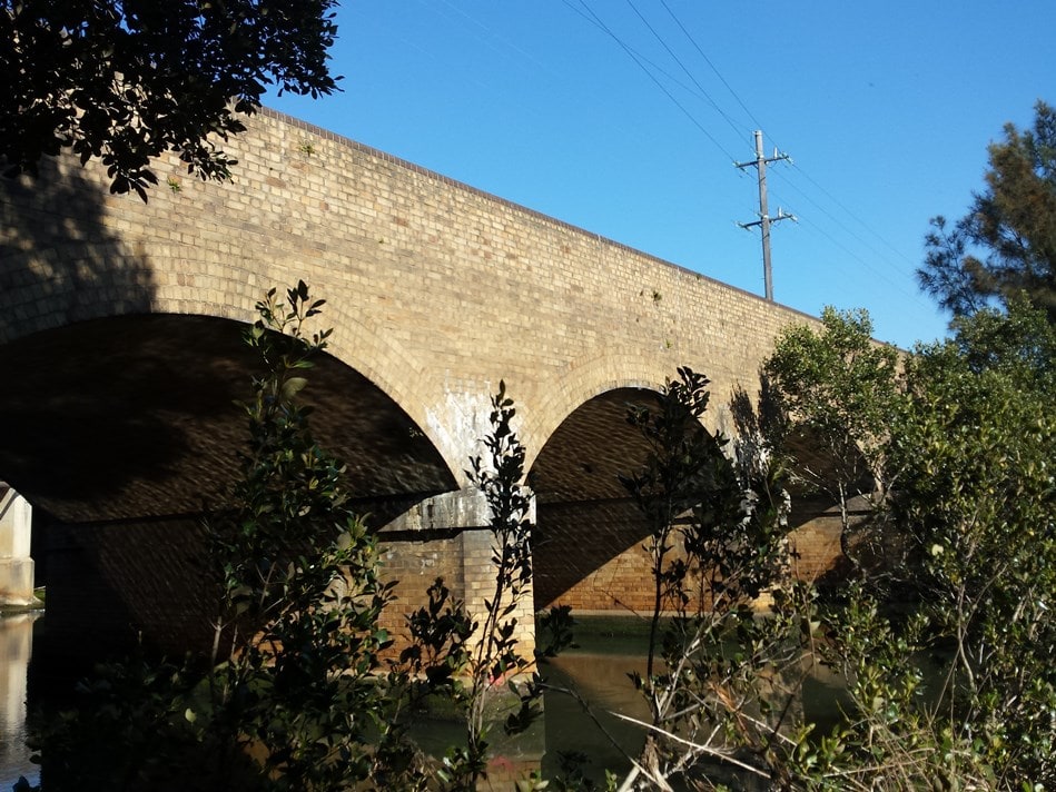 Duck River Bridge at Clyde. photo Geoff Barker, Parramatta City Council, 2015