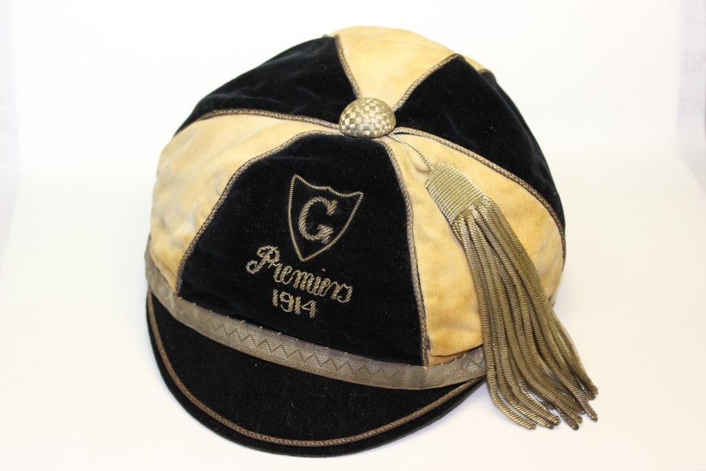 Granville District Soccer and Football Club Premiership Cap [ACC171.003.001] Source: Parramatta Heritage Centre